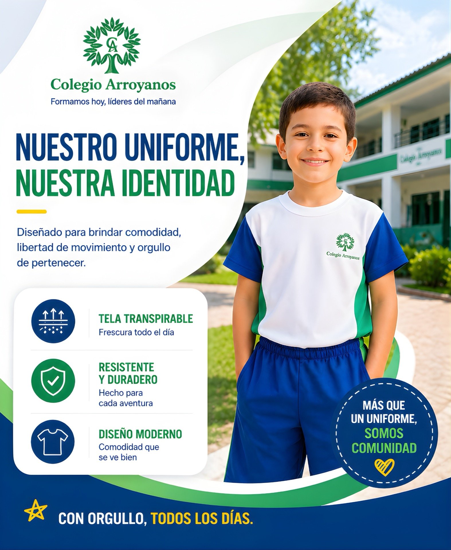 Banner mobile Colegio Arroyanos - Nuestro uniforme nuestra identidad