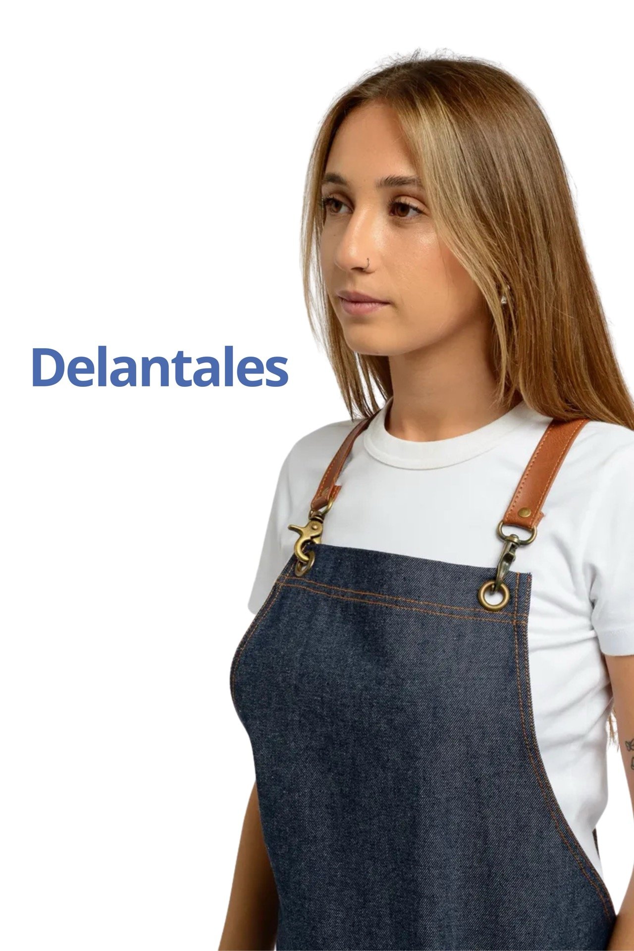 Banner mobile Lazzul - Categoria delantales de jean con tiras de cuero