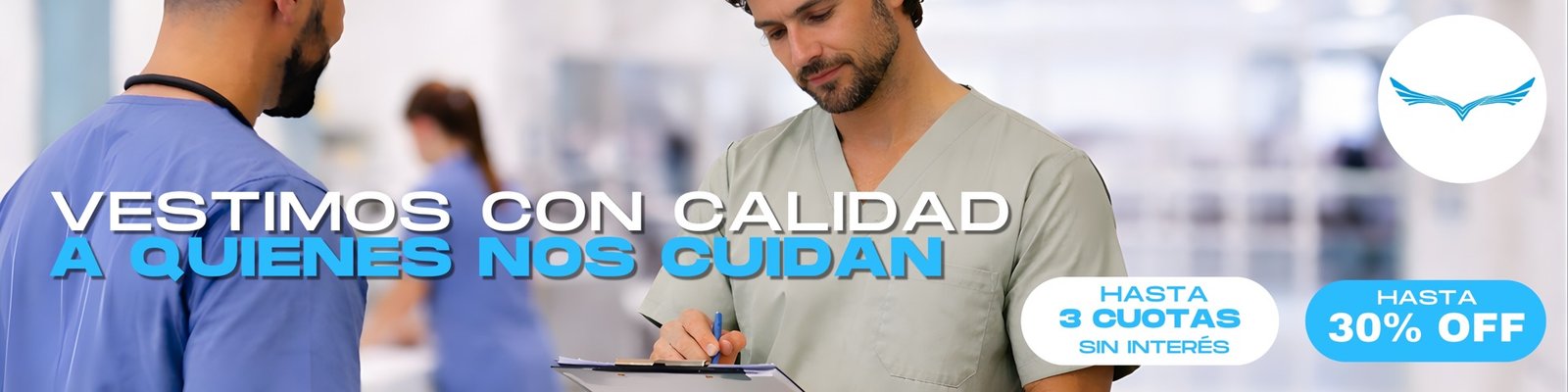 Banner desktop Lazzul - Ambos hospitalarios vestimos con calidad