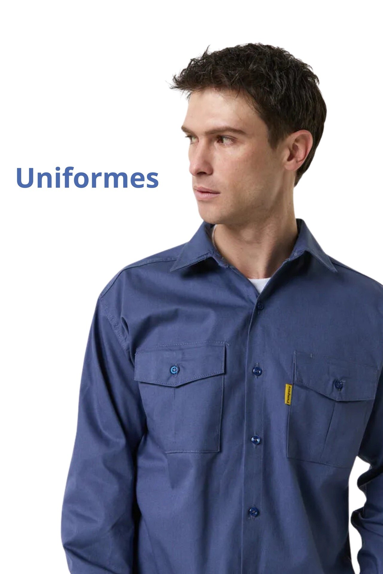 Banner mobile Lazzul - Categoria uniformes de trabajo camisa azul