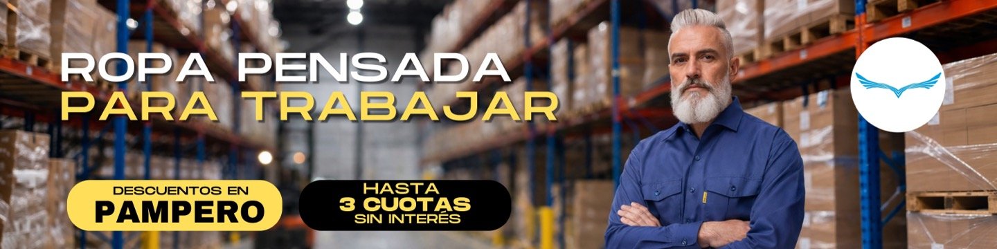 Banner MercadoLibre Lazzul - Ropa pensada para trabajar - Pampero