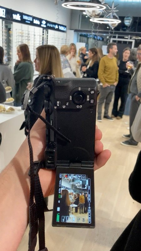 Cobertura de evento con camara profesional
