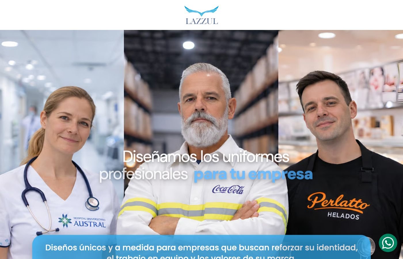 Lazzul Uniformes - Web Mayorista - Efectos Virales portfolio