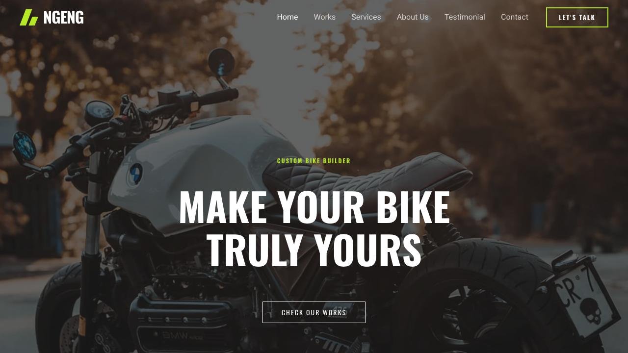 Tienda de Motos - Landing Page - Efectos Virales portfolio